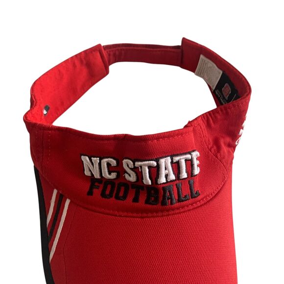 Adidas NC State Wolfpack Adjustable Climalite Embroidered Football NCAA Visor - Picture 4 of 16
